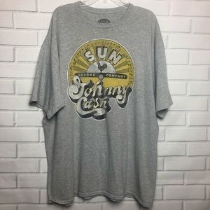 JOHNNY CASH SUN RECORD Graphic Tee | Gray | 2XL